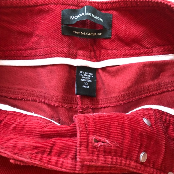 Red Corduroy Pants - Picture 4 of 4